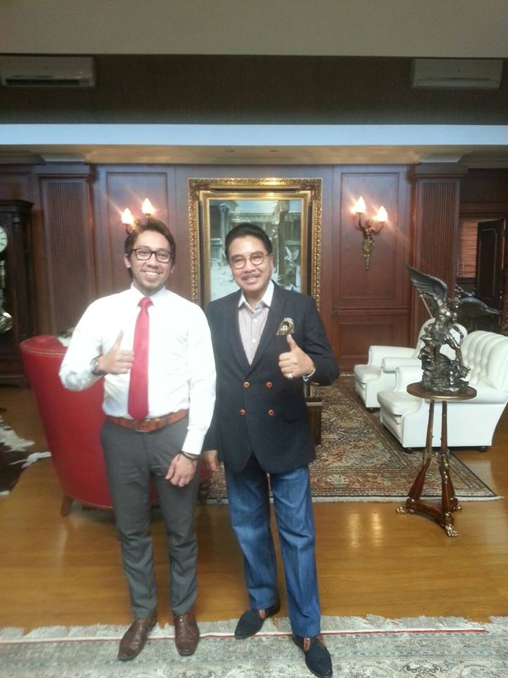 Boris Tampubolon dan Mentornya Bapak Dr. Hotma Sitompoel, S.H., M.Hum