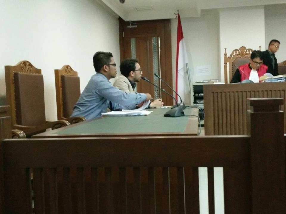 Boris Tampubolon di Pengadilan Negeri/Niaga/HAM/Tipikor Dan Hubungan Industrial Jakarta Pusat