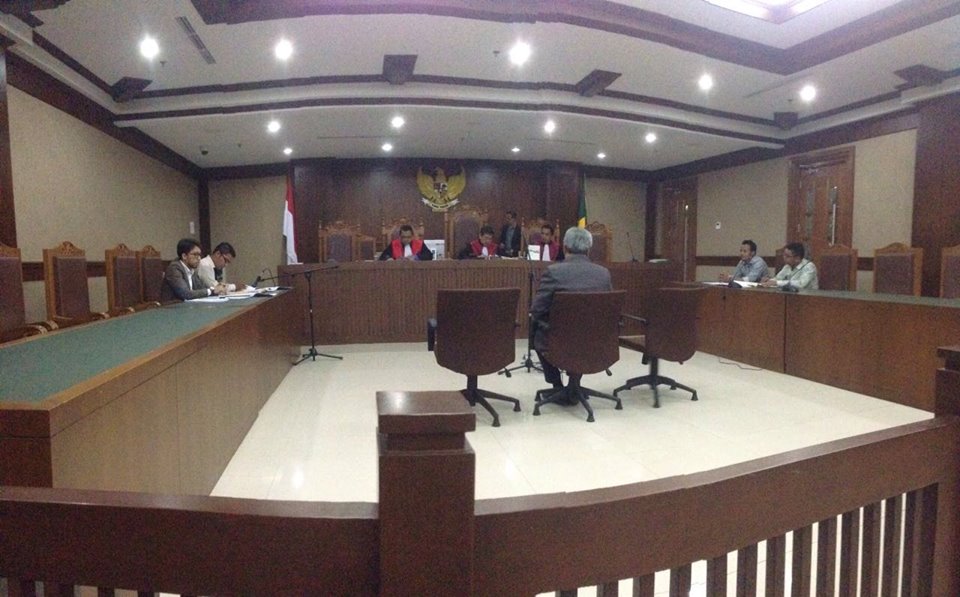 Boris Tampubolon di Pengadilan Negeri/Niaga/HAM/Tipikor Dan Hubungan Industrial Jakarta Pusat